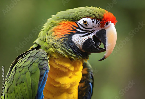 Parrot. Bird. Tropical. Exotic. Colorful. Feathers. Avian. Wildlife. Tropical Bird. Plumage. Pet. Exotic Bird. Vibrant. Tropical Paradise. Fauna. Feathered Friend. AI Generated. © Say it with silence.