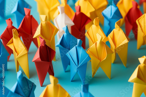 Art paper concept creativity background origami