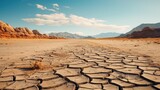 Drought, Global warming and and water scarcity concept.