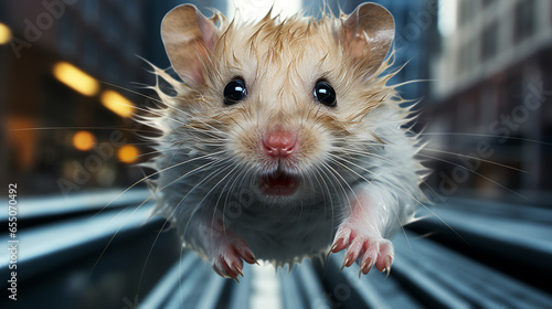 rat in a cage HD 8K wallpaper Stock Photographic Image