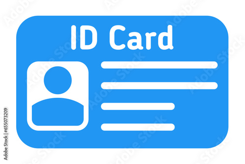 vector of an ID card