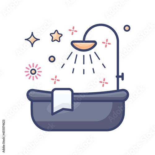 Jacuzzi  Outline Color  icon