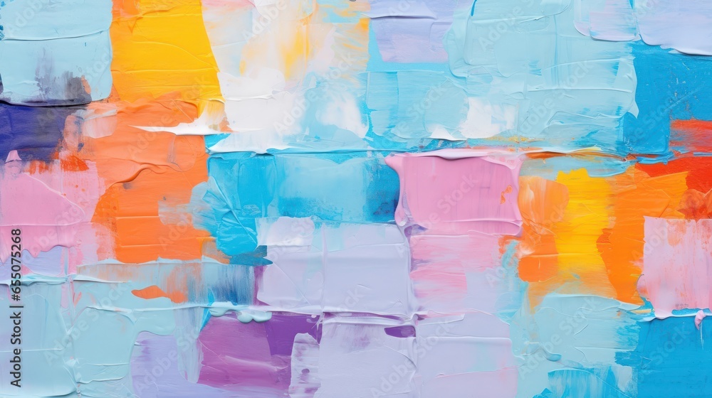 Closeup of abstract rough colorful multi colored art wallpaper background