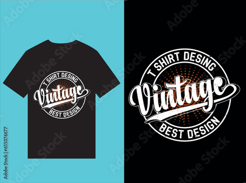 vintage t shirt design vector