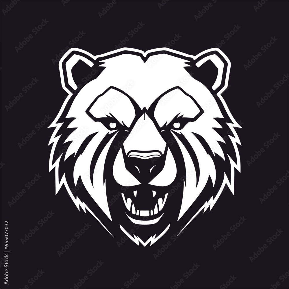  esport bear badge icon logo