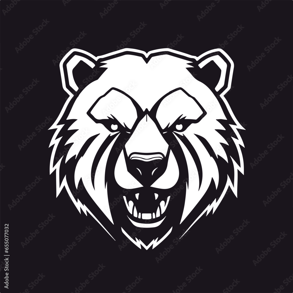 esport bear badge icon logo esport bear badge icon logo