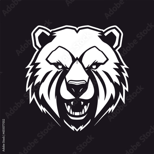 Fototapeta Naklejka Na Ścianę i Meble -   esport bear badge icon logo