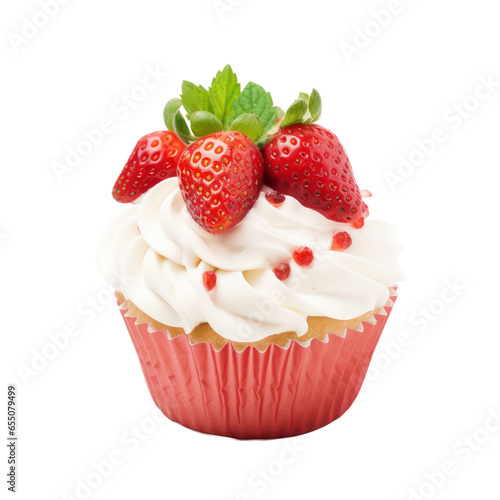 Strawberry cup cake 