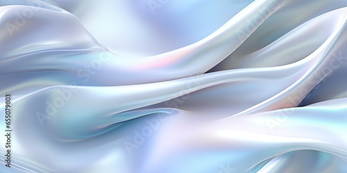 Fototapeta Naklejka Na Ścianę i Meble -  Abstract geometic 3d background, wavy structure texture. Generative AI