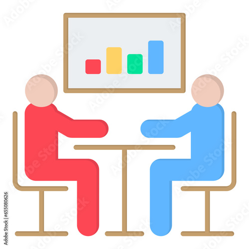 Kickoff meeting icon