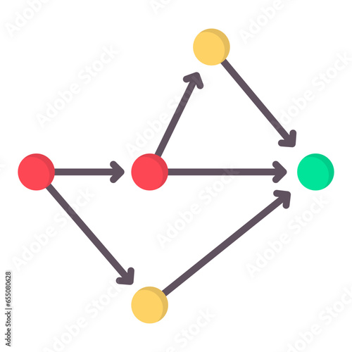 Critical path icon