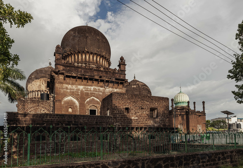 Hazrat Abdul Razak Qadri Dargah Jod Gumbaz is a mosque and temple in Vijayapura. Karnataka. India. photo