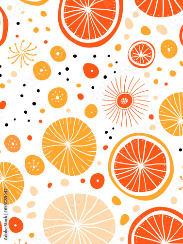 Colorful lines dots shapes floral seamless pattern background. Good for fashion fabrics, children’s clothing, T-shirts, postcards, email header, wallpaper, banner, posters, events, covers, and more.