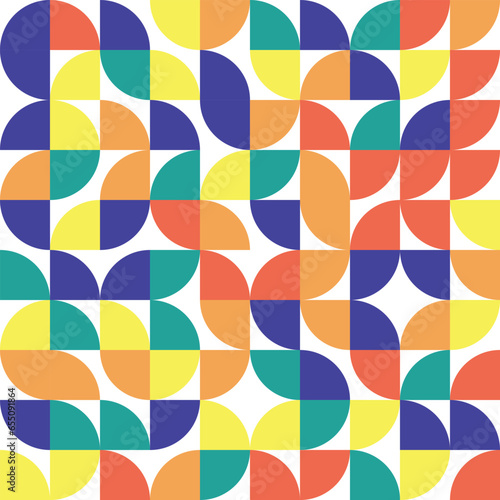 colorful seamless geometric pattern with triangles