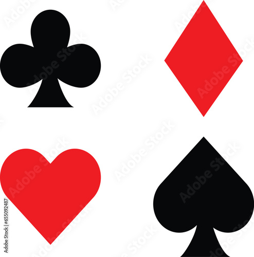 Vector playing card logos illustrations 