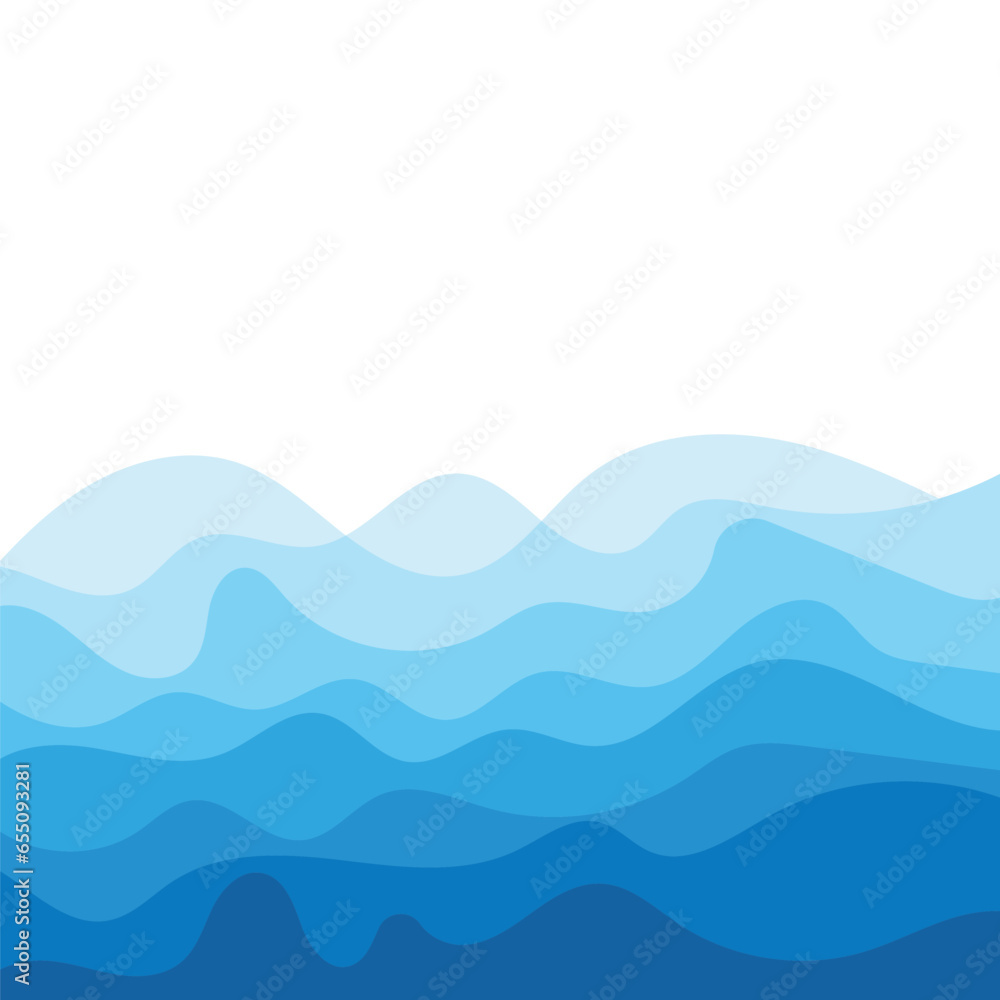 Abstract Water wave design background