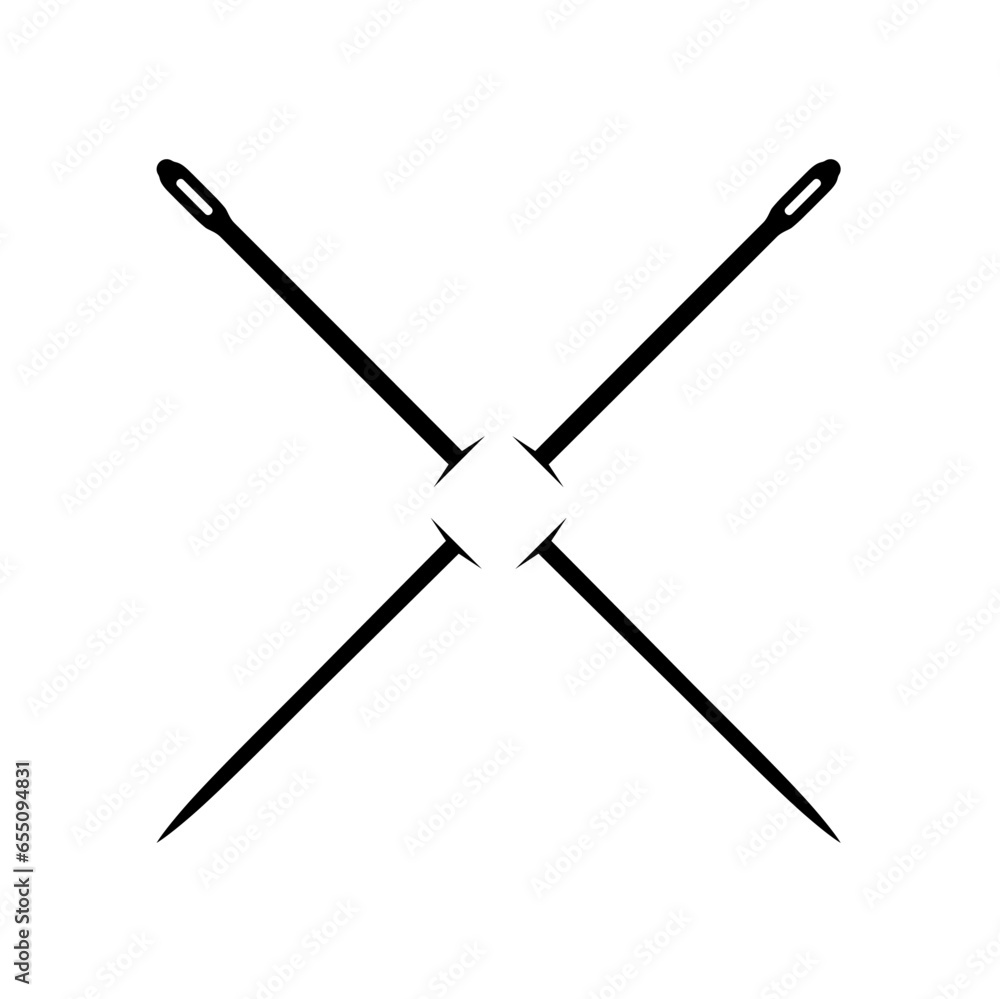 Needle Silhouette, can use for Art Illustration, Logo Gram, Logo Type, Pictogram, Website, Apps, or Graphic Design Element. Vector Illustration Needle Silhouette, can use for Art Illustration, Logo Gram, Logo Type, Pictogram, Website, Apps, or Graphic Design Element. Vector Illustration