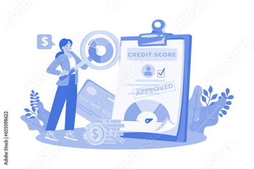 Credit analyst evaluates businesses of creditworthiness