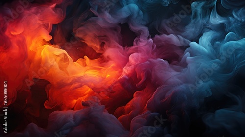 Charcoal Smoke, Macro shot , Color Gradient, Background HD © Alex Cuong