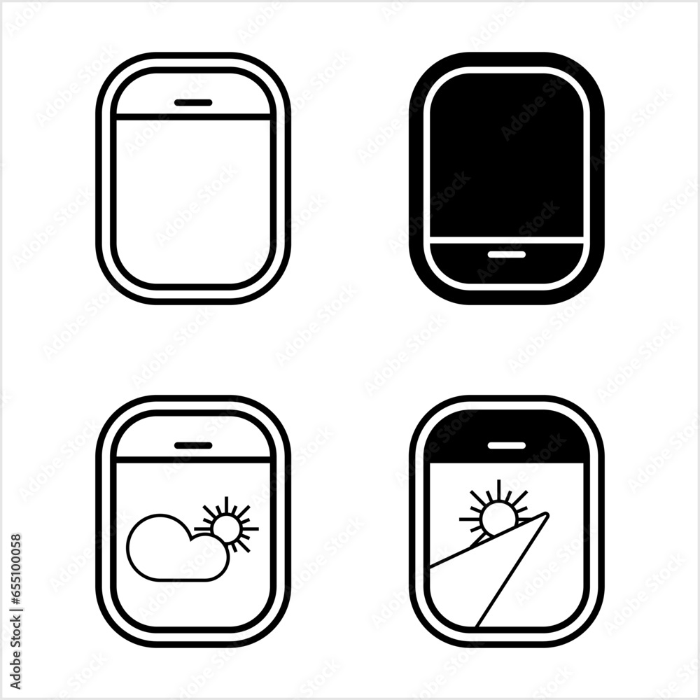 Airplane Window Icon, Aircraft Window Icon Airplane Window Icon, Aircraft Window Icon
