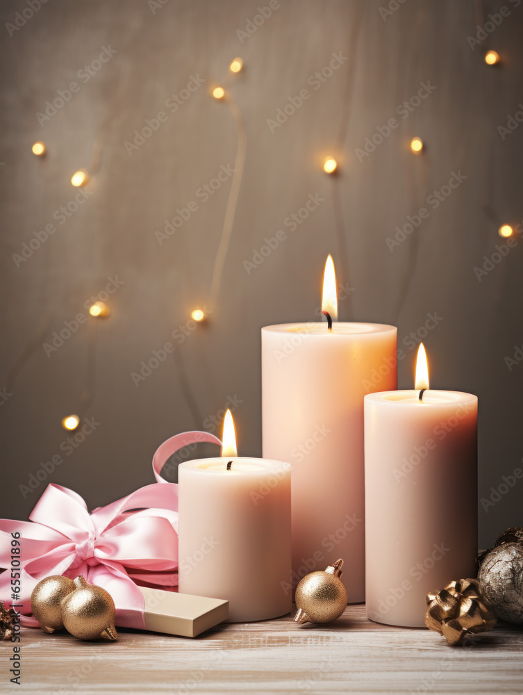 Christmas Greeting Card Mockup on White Background, Generative AI Christmas Greeting Card Mockup on White Background, Generative AI