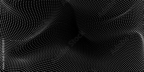 Radial halftone dots. Spotted and dotted stains gradient background. Concentric comic texture with fading effect. Black and white rough gritty wallpaper. Grunge monochrome geometric backdrop