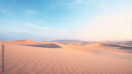 Minimalist Desert Landscape, Close-Up View © M.Gierczyk
