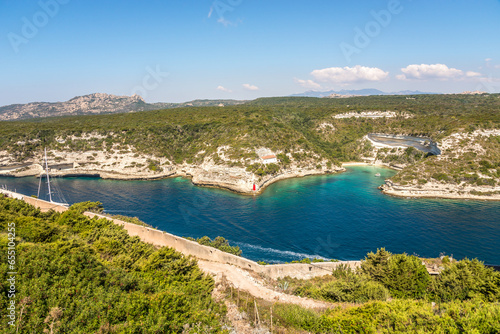 View at the Gulf of Bonifacio in Corsica ,France