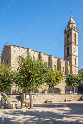 View at the Church of Assumption of St.Mary in the streets of Sartene - Corsica,France photo