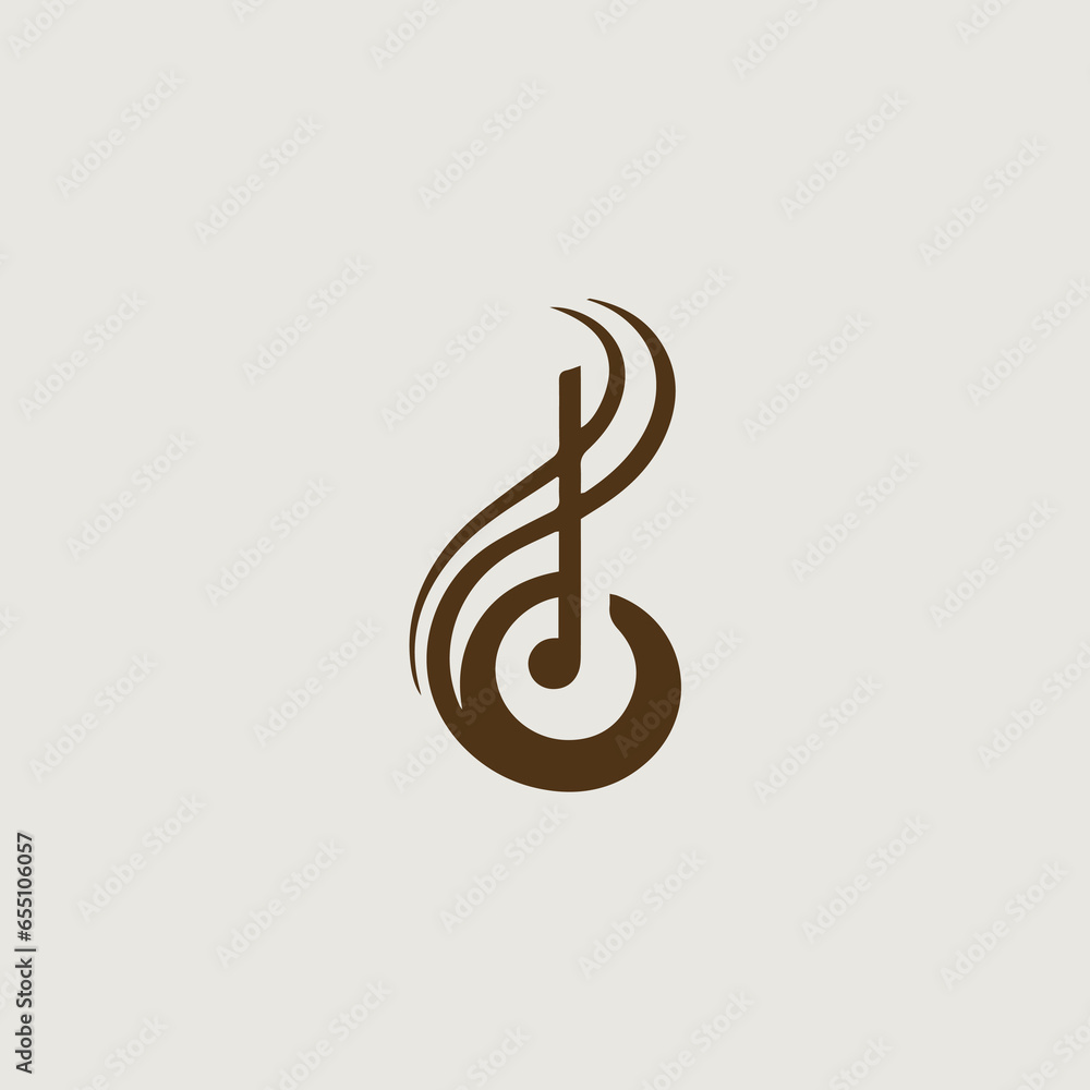 音符のロゴのベクター画像 音符のロゴのベクター画像