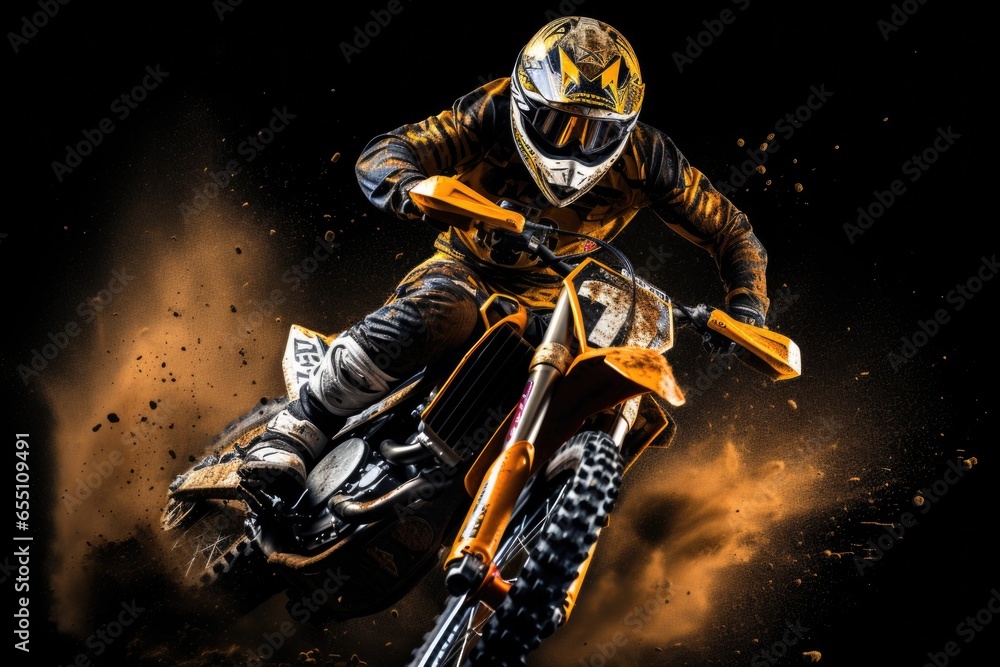 Motocross Speed on Sandy Terrains