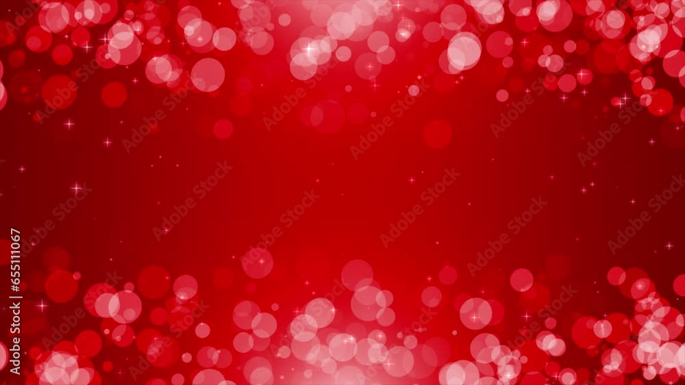 Red particle bokeh abstract background. Elegant red abstract background. Seamless loop Red particle bokeh abstract background. Elegant red abstract background. Seamless loop