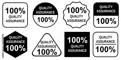 Quality assurance sticker label or tag