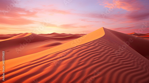 Desert Dune at Sunset Landscape