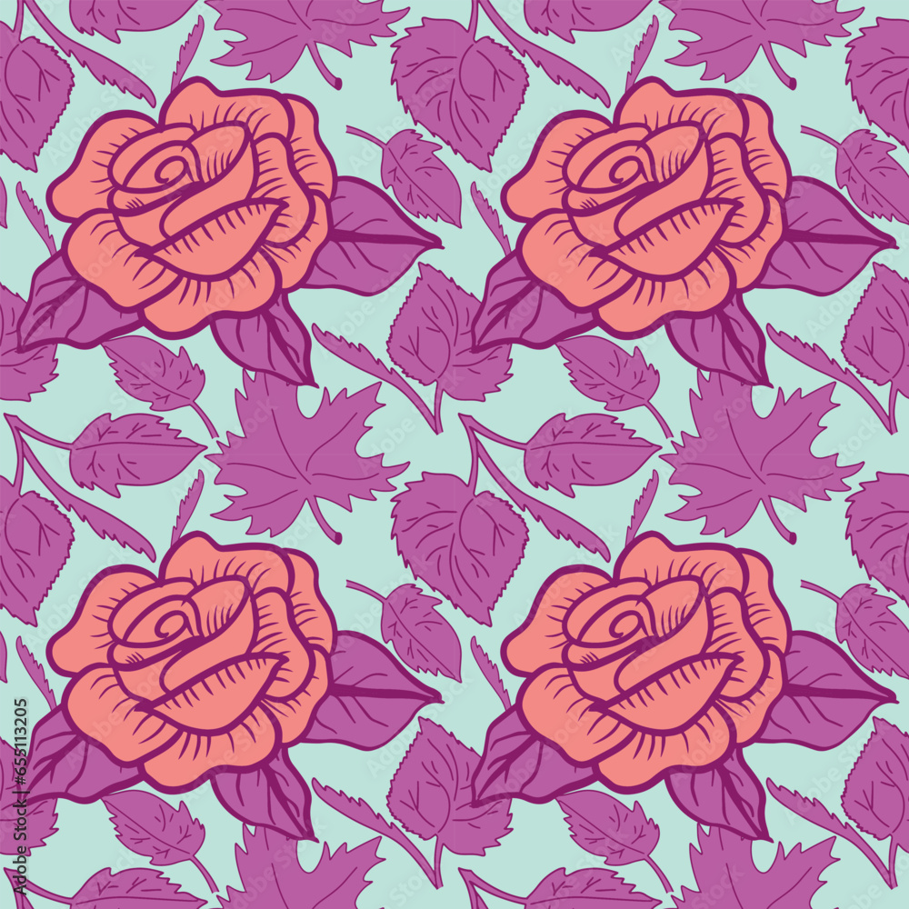 Floral seamless pattern. Floral repeat. Botanical background for fabric and textile Floral seamless pattern. Floral repeat. Botanical background for fabric and textile
