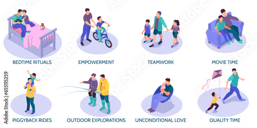 Isometric Father Day Compositions