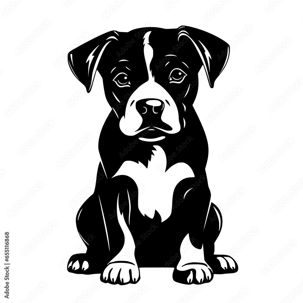 Fototapeta premium Pitbull Vector