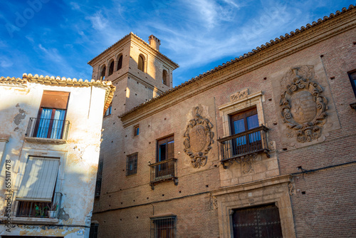 Fototapeta Naklejka Na Ścianę i Meble -  16th century palace of the Marquis of Villalegre de Guadix, Granada, Andalusia, Spain