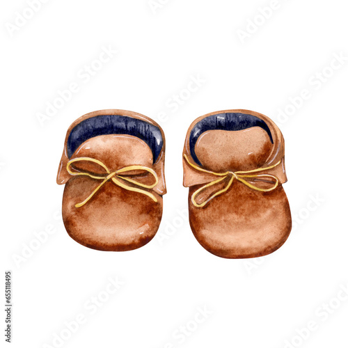 brown leather booties