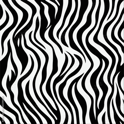 vintage zebra skin print pattern black and white 5