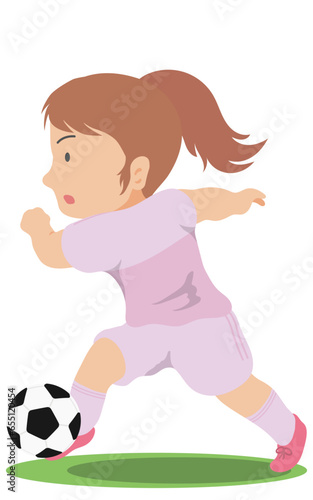 シュート　サッカー　女子