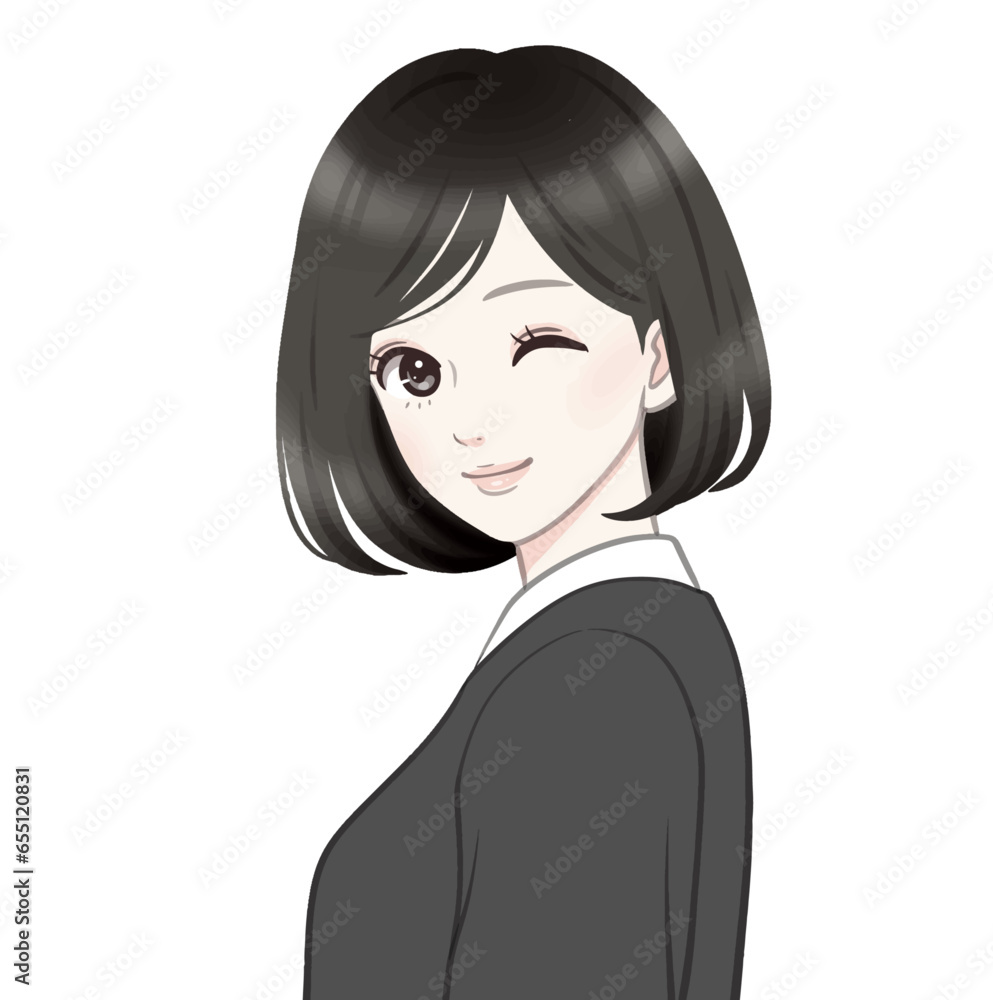 女性・女の子のイラスト素材 女性・女の子のイラスト素材