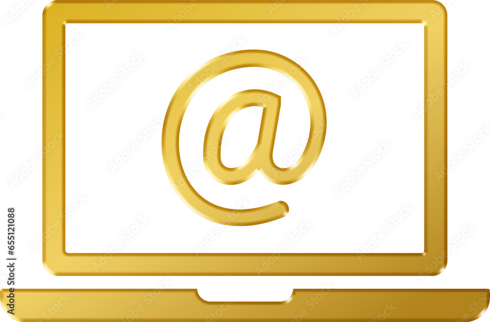 3D Gold Email Inbox Icon
3D Gold Email Inbox Icon