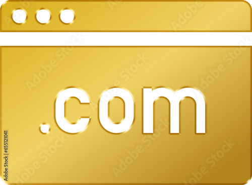 Tablou pe pânză 3D Gold Domain com Icon