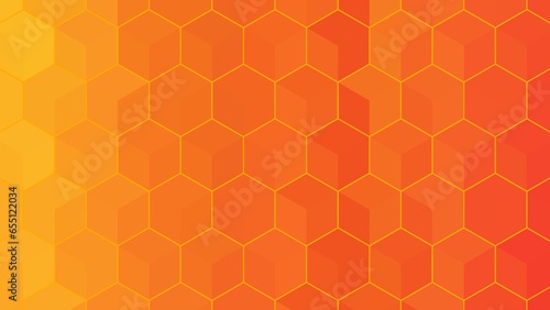 Abstract orange and yellow geometric background. Dynamic shapes composition. Cool background design for posters. illustration