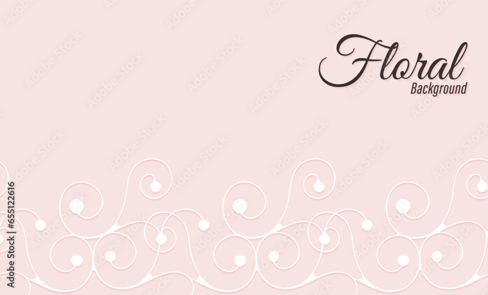 Vector decorative floral frame background Vector decorative floral frame background