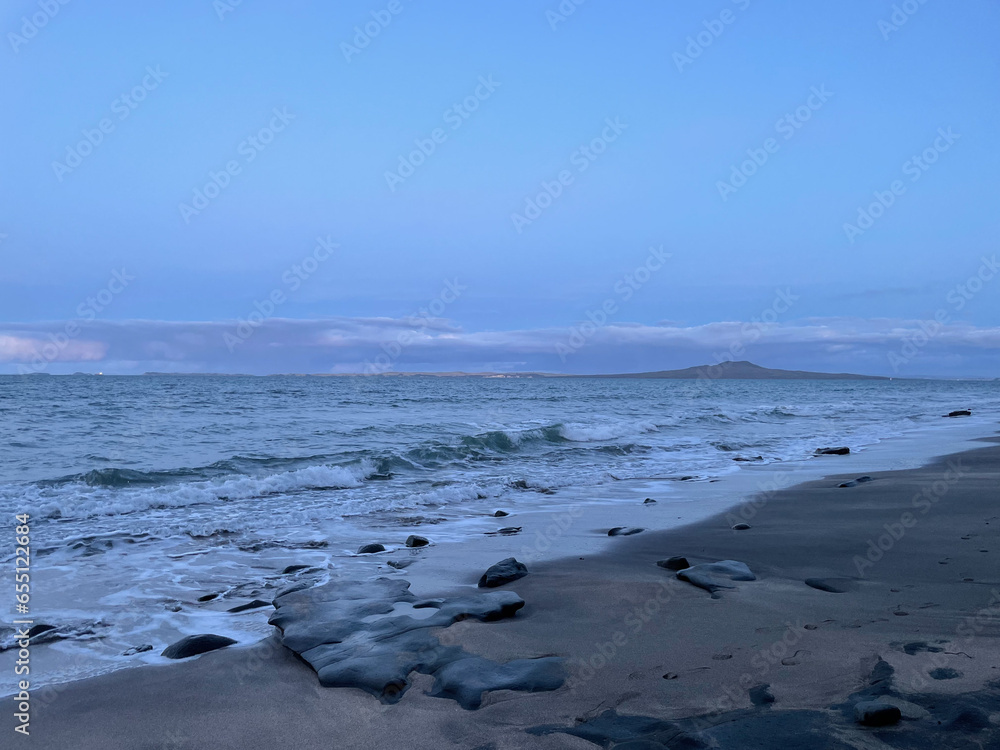 Scenic view of sea against clear sky Scenic view of sea against clear sky