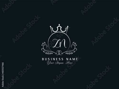 Alphabet Zn Letter Logo, Initial Business Zn nz Logo Icon Vector Image