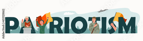 Flat Patriotism Text