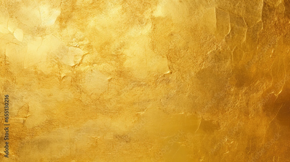 Shiny yellow gold foil texture for background. - obrazy, fototapety, plakaty 